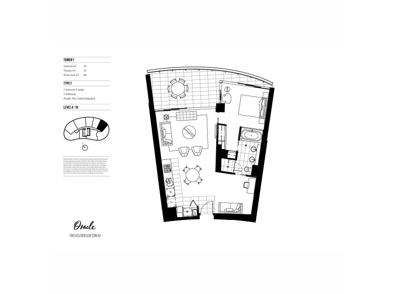 11606/1 Oracle Boulevard, Broadbeach QLD 4218 Floorplan