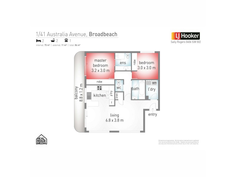 1/41 Australia Avenue, Broadbeach QLD 4218 Floorplan