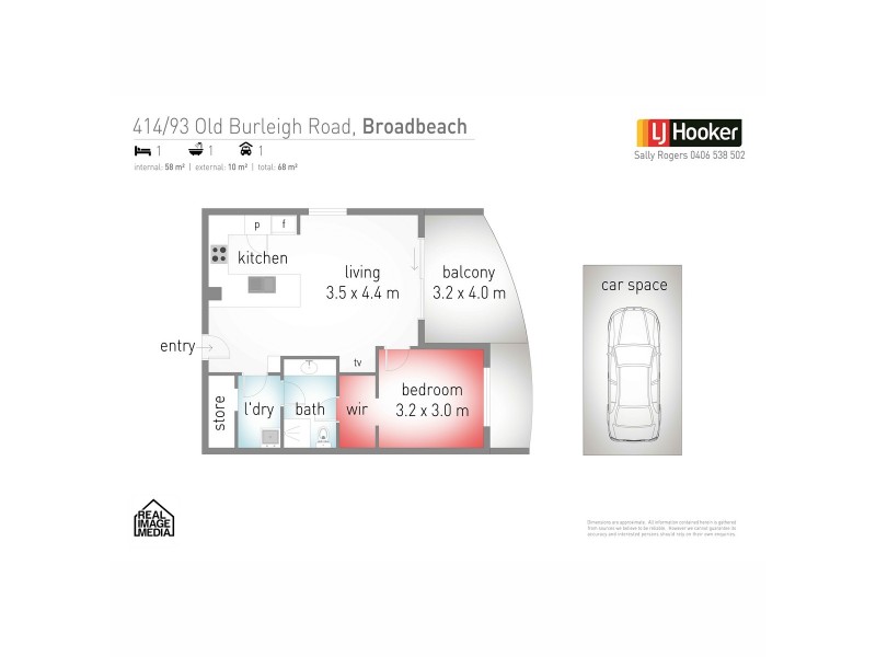 14/93 Old Burleigh Road, Broadbeach QLD 4218 Floorplan