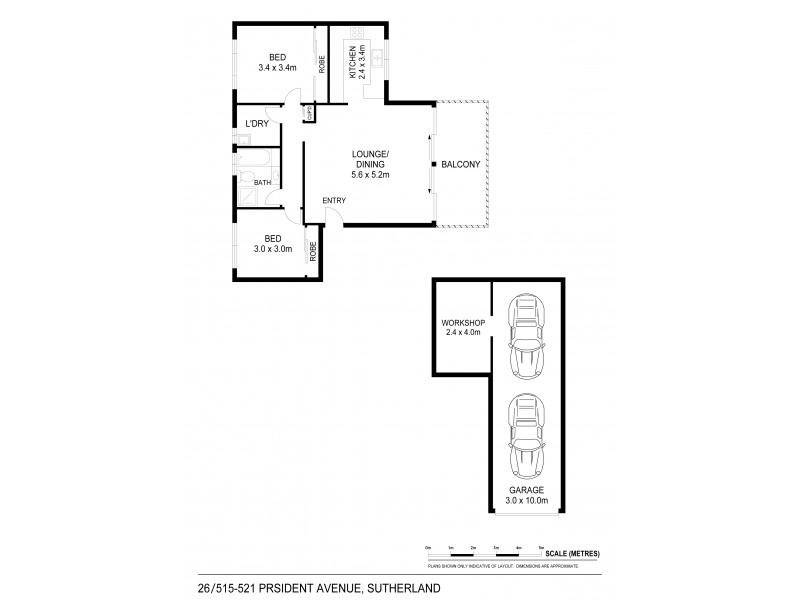 26/515-521 President Avenue, Sutherland NSW 2232 Floorplan