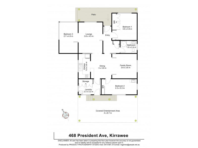 468 President Ave, Kirrawee NSW 2232 Floorplan