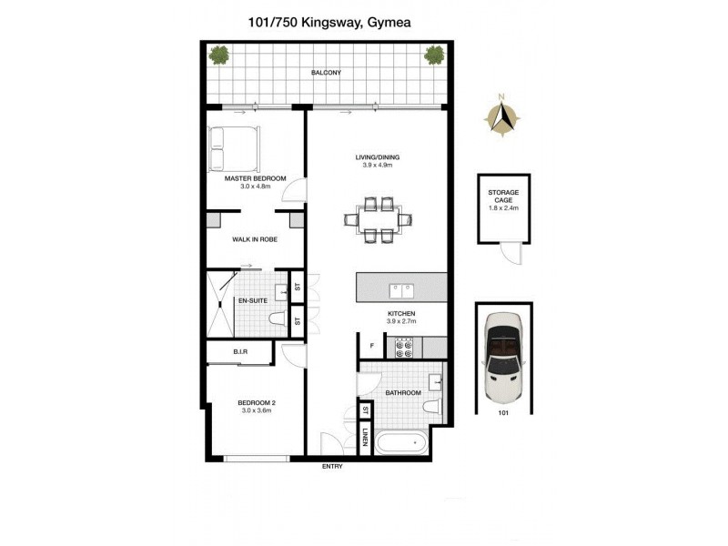 101/750 Kingsway, Gymea NSW 2227 Floorplan