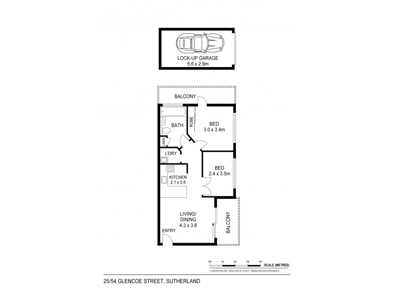 25/54 Glencoe Street, Sutherland NSW 2232 Floorplan