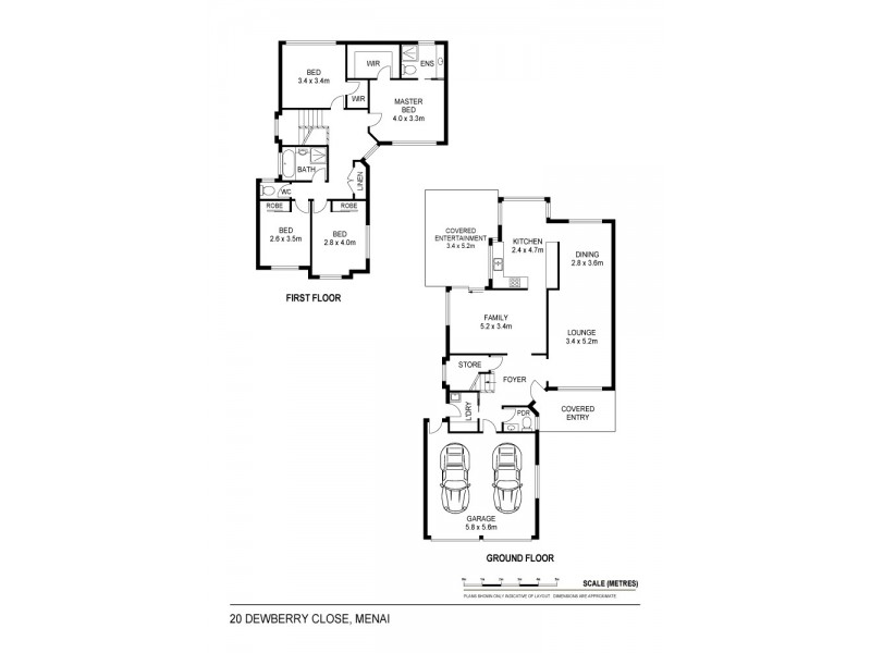 20 Dewberry Close, Menai NSW 2234 Floorplan