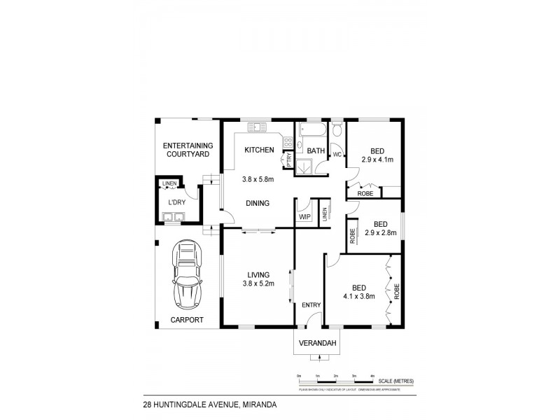 28 Huntingdale Avenue, Miranda NSW 2228 Floorplan