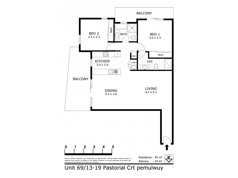 69/13-19 Pastoral Crct, Pemulwuy NSW 2145 Floorplan
