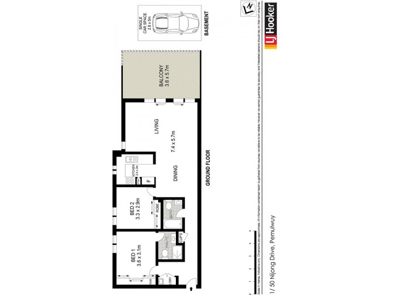 1/50 Nijong Drive, Pemulwuy NSW 2145 Floorplan