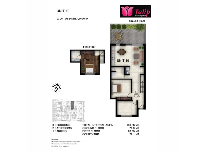 10/27-29 Tungarra Road, Girraween NSW 2145 Floorplan