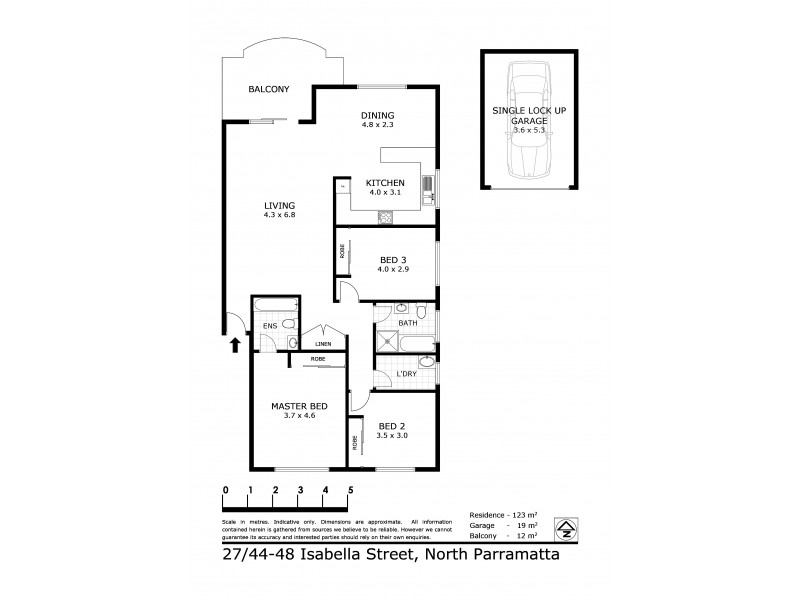 27/44-48 Isabella St, North Parramatta NSW 2151 Floorplan