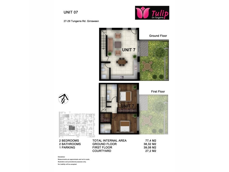 8/27-29 Tungarra Road, Girraween NSW 2145 Floorplan