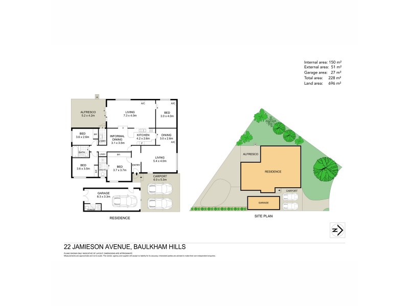 22 Jamieson Avenue, Baulkham Hills NSW 2153 Floorplan