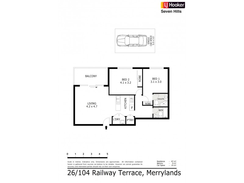 26/102-104 Railway Terrace, Merrylands NSW 2160 Floorplan