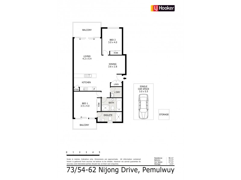73/54-62 Nijong Drive, Pemulwuy NSW 2145 Floorplan