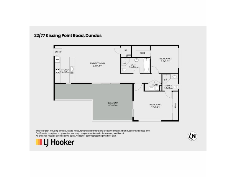 22/77 Kissing Point Road, Dundas NSW 2117 Floorplan