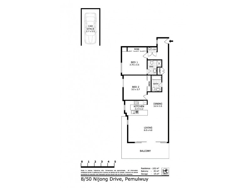 8/50 Nijong Drive, Pemulwuy NSW 2145 Floorplan