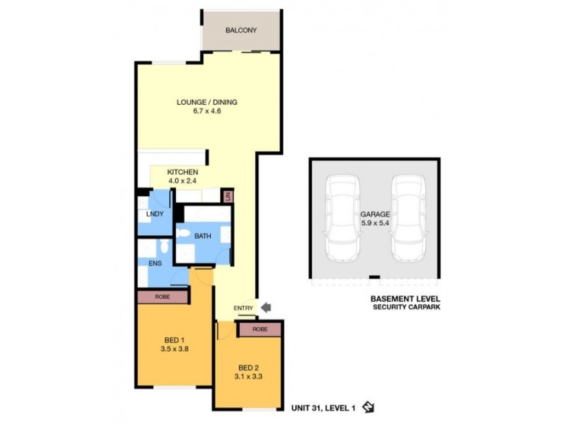 31/188 Balaclava Road, Marsfield NSW 2122 Floorplan