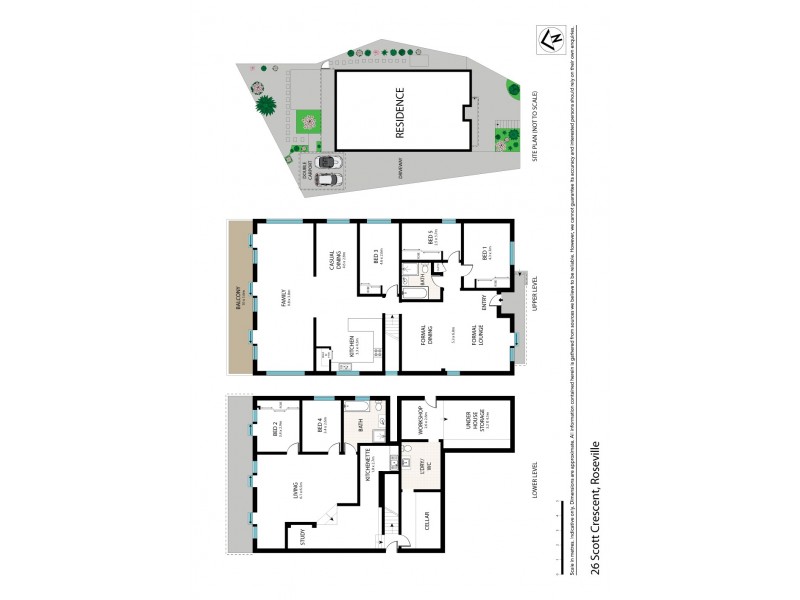 26 Scott Crescent, Roseville NSW 2069 Floorplan