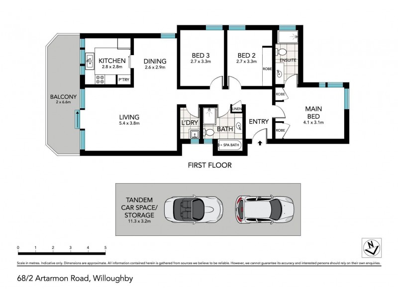 68/2 Artarmon Road, Willoughby NSW 2068 Floorplan
