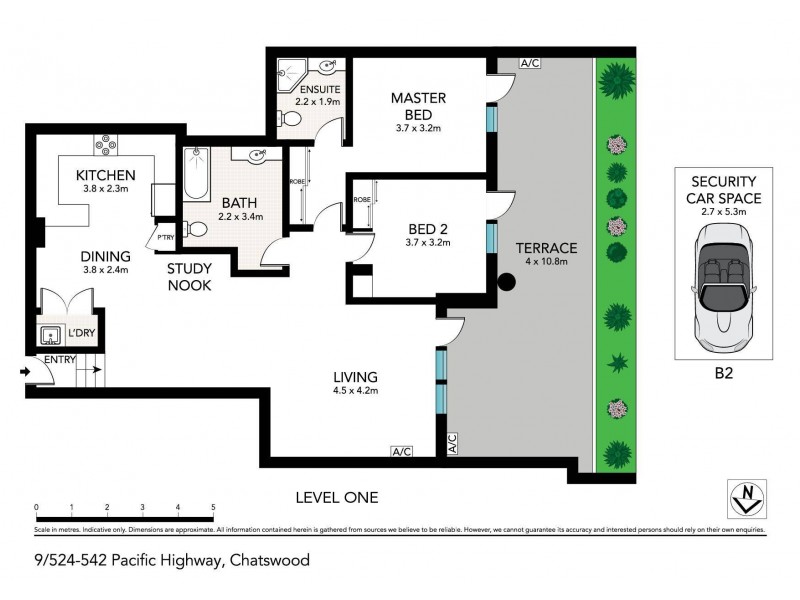9/524-542 Pacific Highway, Chatswood NSW 2067 Floorplan