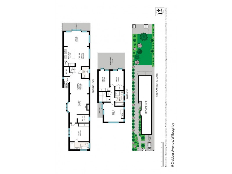 9 Crabbes Avenue, Willoughby NSW 2068 Floorplan