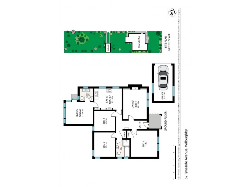 62 Tyneside Avenue, Willoughby NSW 2068 Floorplan