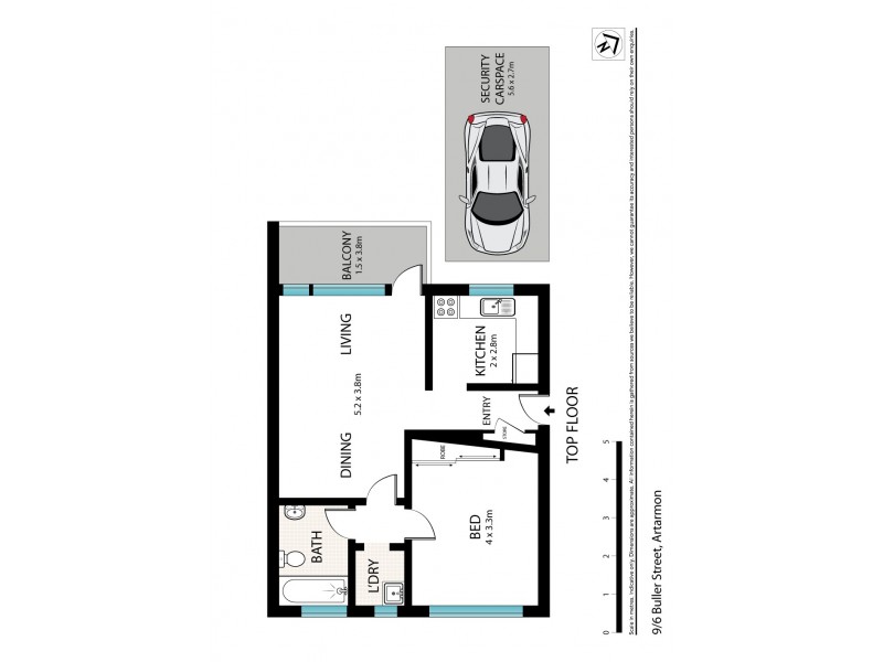 9/6 Buller Road, Artarmon NSW 2064 Floorplan