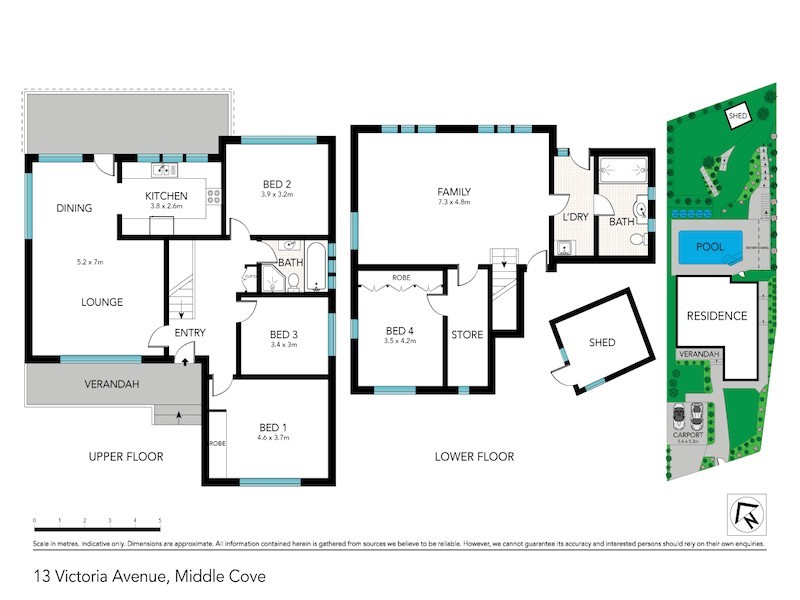 13 Victoria Avenue, Middle Cove NSW 2068 Floorplan