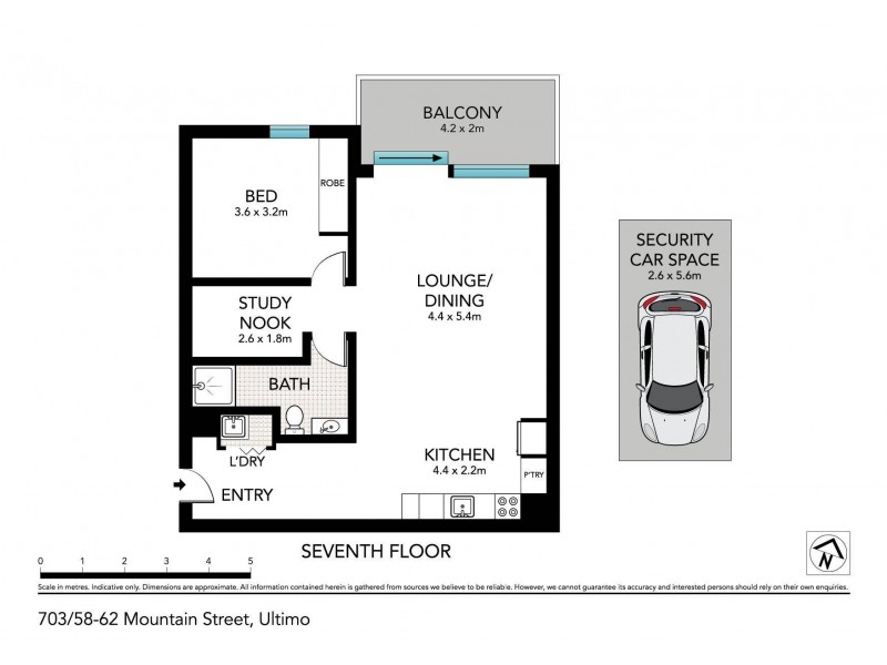 703/58-62 Mountain Street, Ultimo NSW 2007 Floorplan