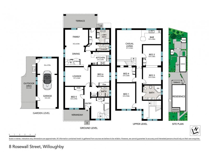 8 Rosewall Street, Willoughby NSW 2068 Floorplan