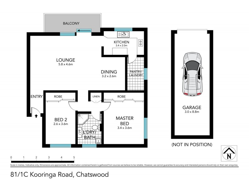 81/1C Kooringa Road, Chatswood NSW 2067 Floorplan