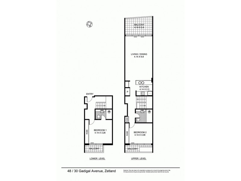 48/30 Gadigal Avenue, Zetland NSW 2017 Floorplan