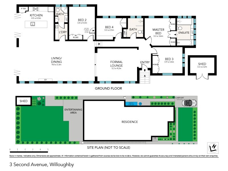 3 Second Avenue, Willoughby NSW 2068 Floorplan