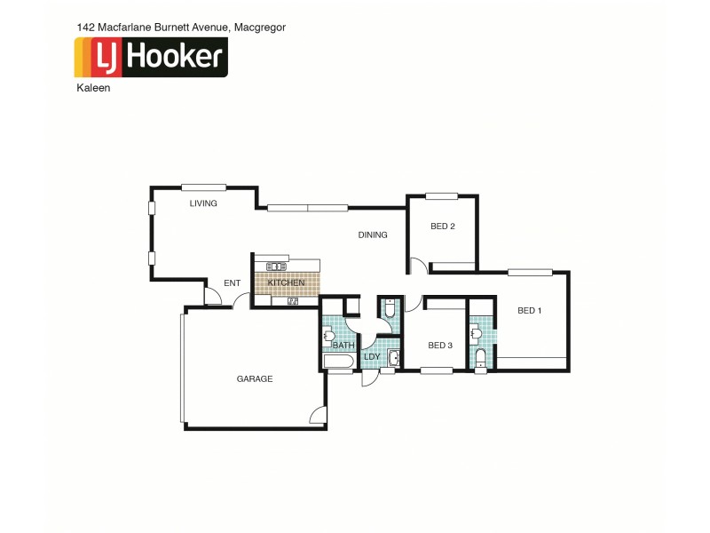 142 Macfarlane Burnet Avenue, Macgregor ACT 2615 Floorplan