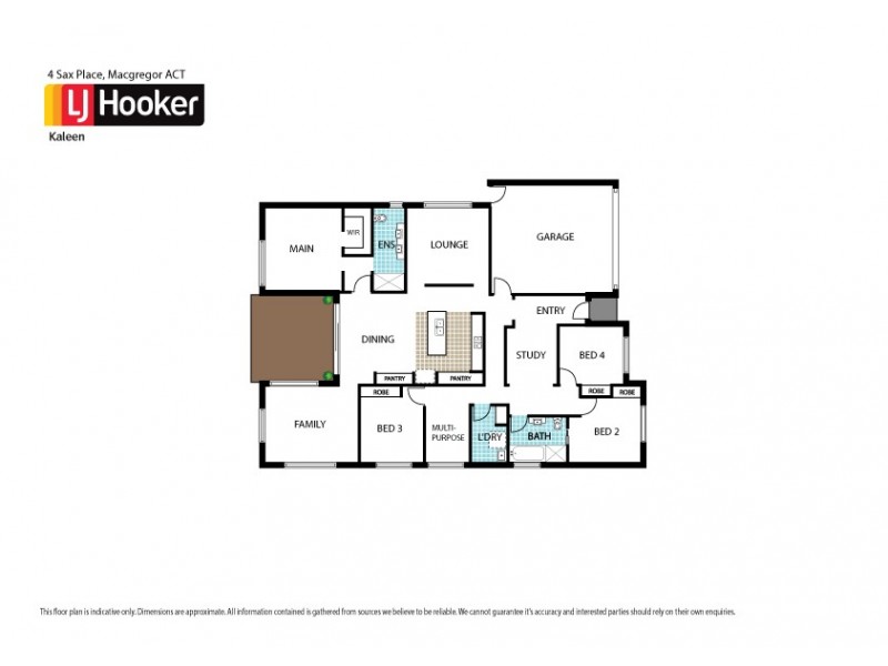 4 Sax Place, Macgregor ACT 2615 Floorplan