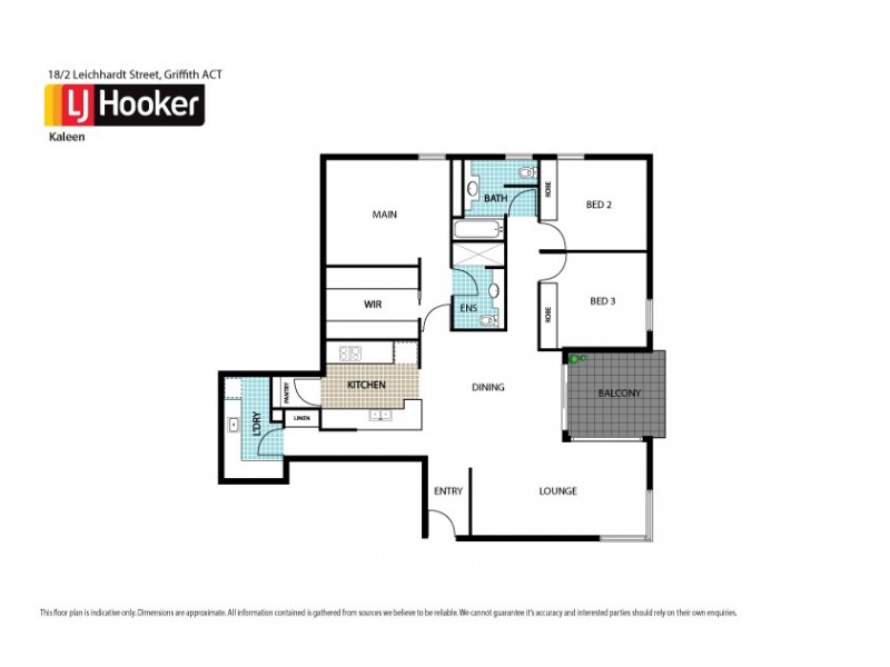 18/2-4 Leichhardt Street, Griffith ACT 2603 Floorplan