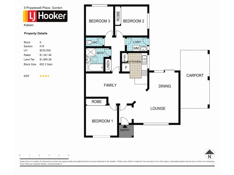 9 Popplewell Place, Gordon ACT 2906 Floorplan