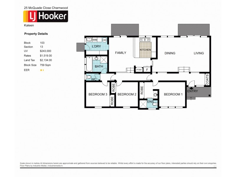 25 McQuade Close, Charnwood ACT 2615 Floorplan