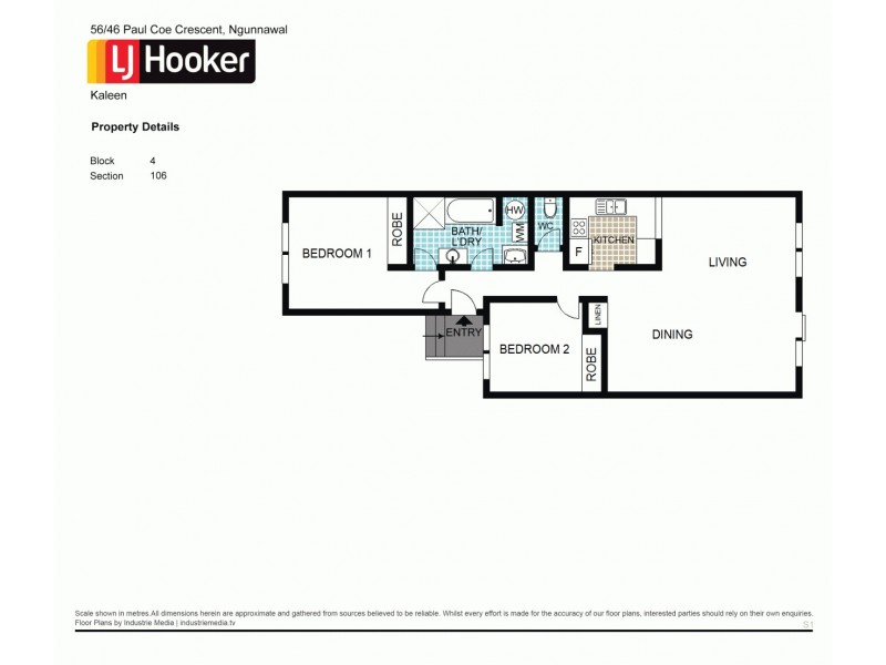 56/46 Paul Coe Crescent, Ngunnawal ACT 2913 Floorplan