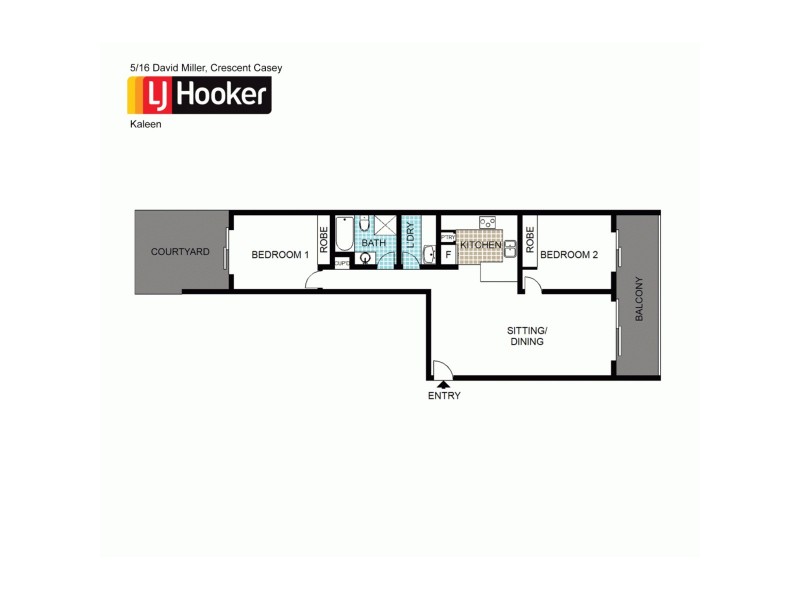 5/16 David Miller Crescent, Casey ACT 2913 Floorplan