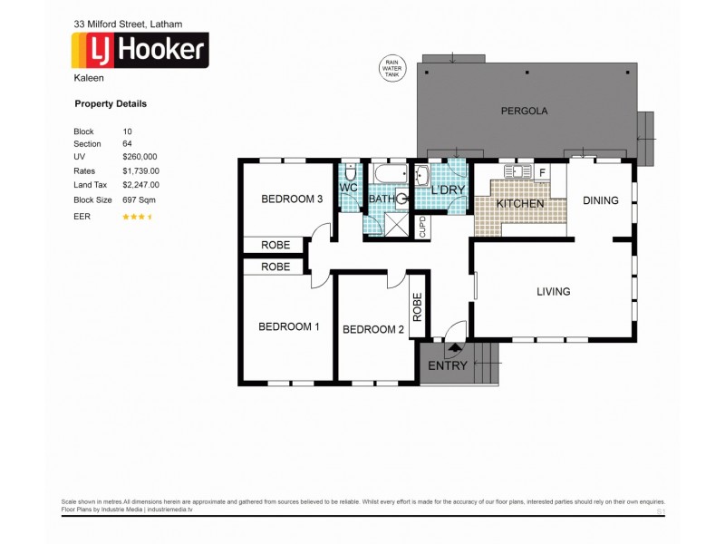 33 Milford Street, Latham ACT 2615 Floorplan