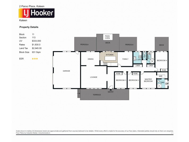 2 Paroo Place, Kaleen ACT 2617 Floorplan