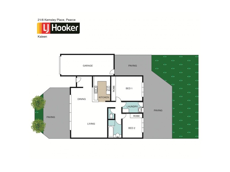 21/6 Kemsley Place, Pearce ACT 2607 Floorplan
