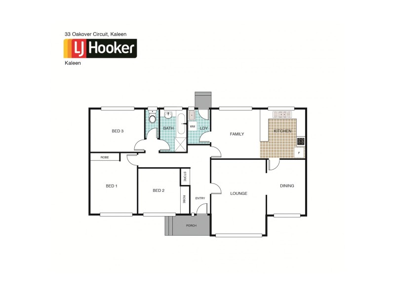 33 Oakover Circuit, Kaleen ACT 2617 Floorplan