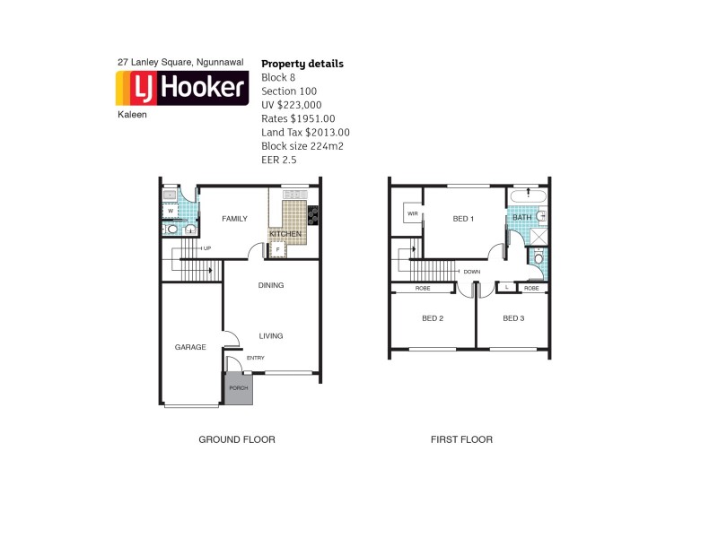 27 Lanley Square, Ngunnawal ACT 2913 Floorplan