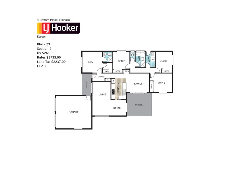 4 Cottam Place, Nicholls ACT 2913 Floorplan
