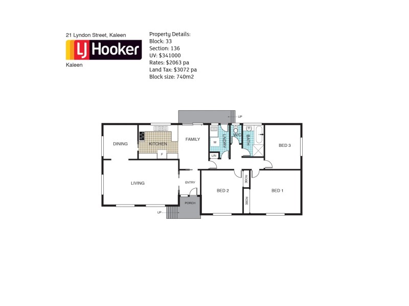 21 Lyndon Street, Kaleen ACT 2617 Floorplan