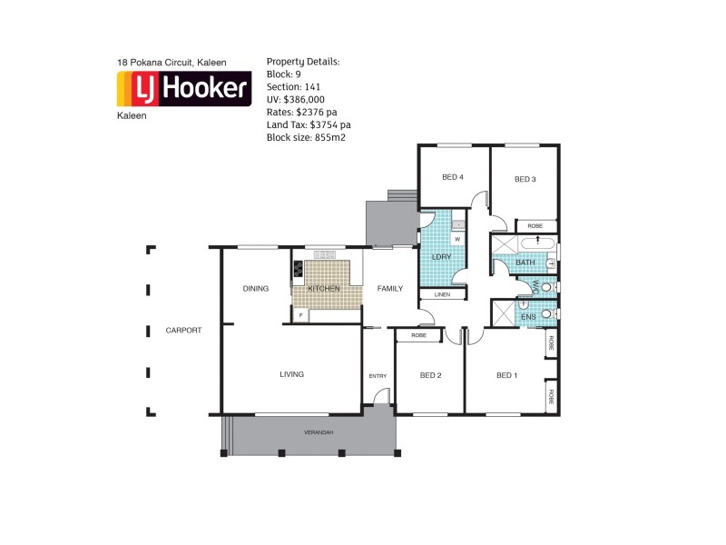 18 Pokana Circuit, Kaleen ACT 2617 Floorplan