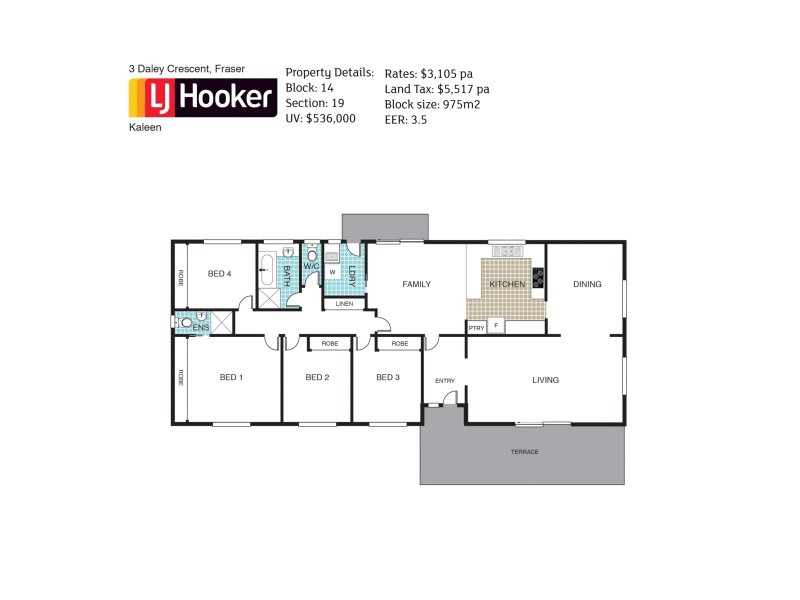 3 Daley Crescent, Fraser ACT 2615 Floorplan