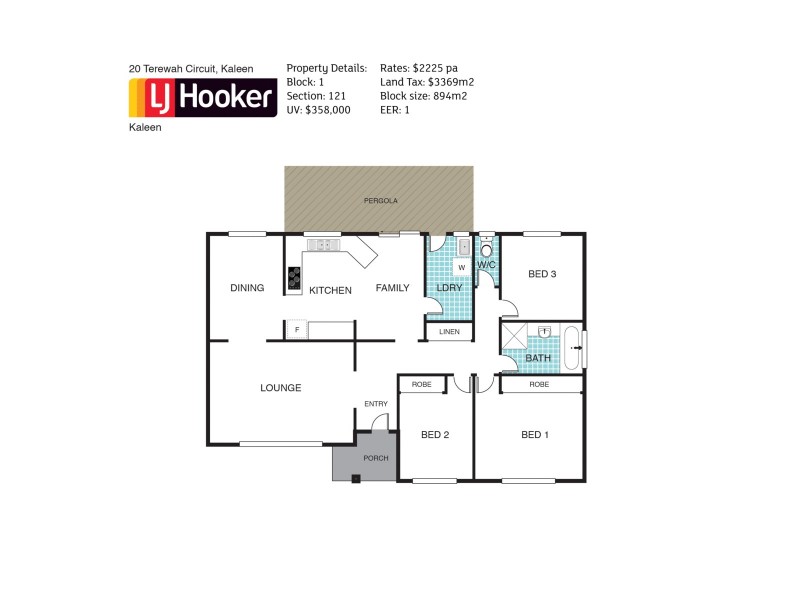 20 Terewah Circuit, Kaleen ACT 2617 Floorplan