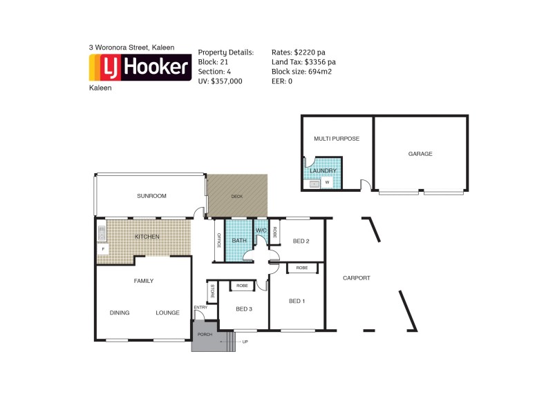 3 Woronora Street, Kaleen ACT 2617 Floorplan